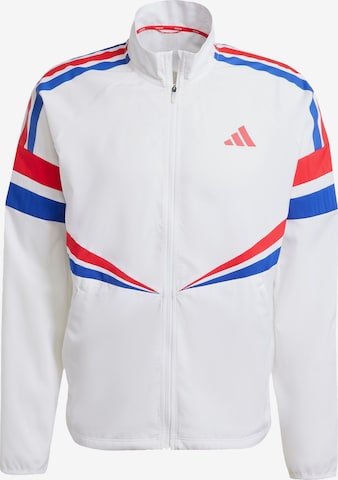 ADIDAS PERFORMANCE - Chaqueta deportiva 'Adizero Retro' en blanco: frente