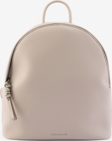 FREDsBRUDER Rugzak 'My Bestie City' in Beige: voorkant
