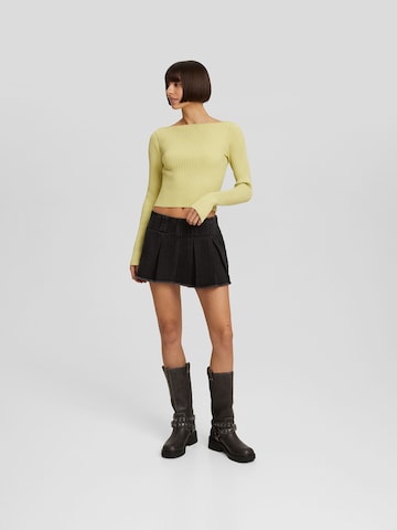 Pull-over Bershka en jaune