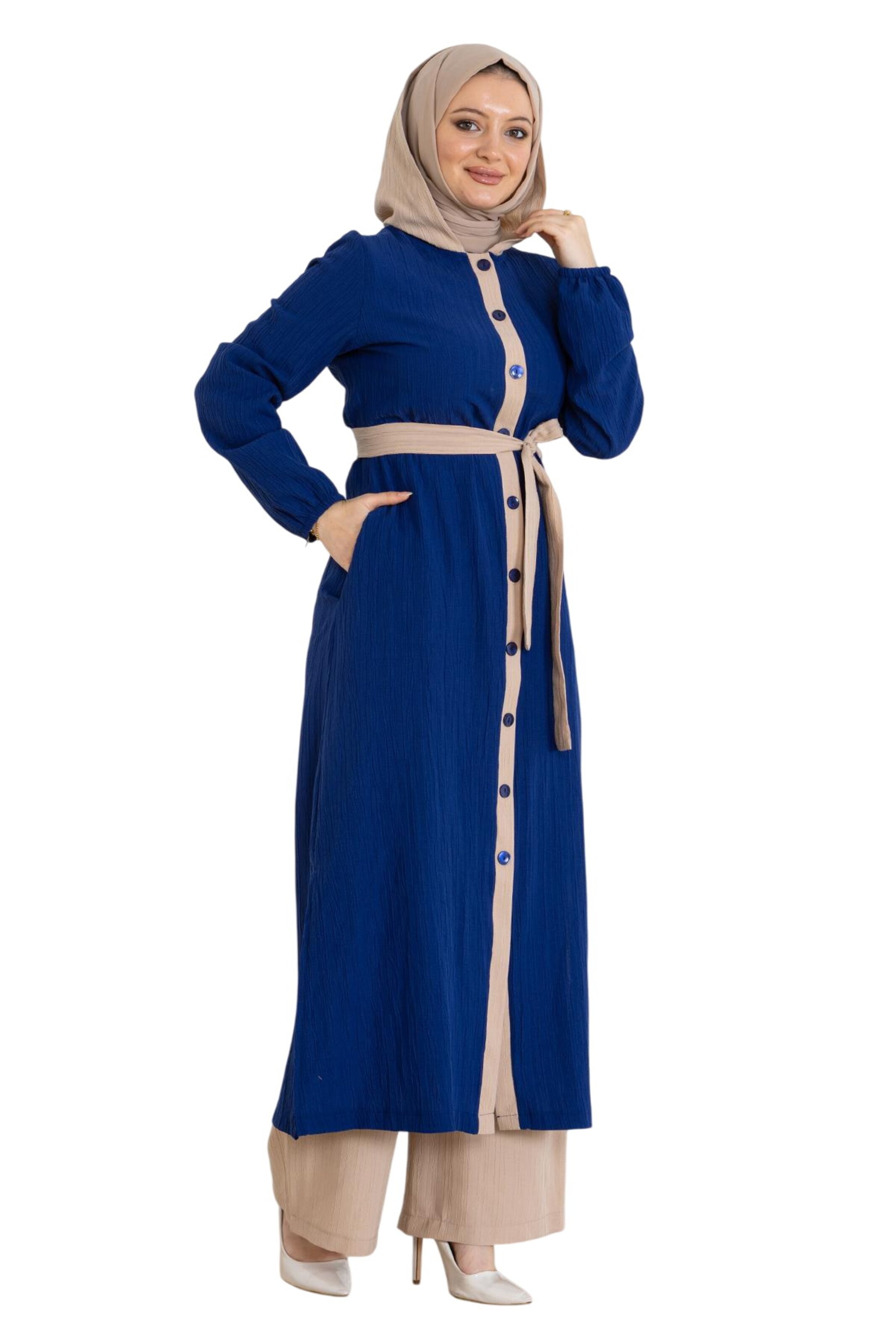 Robe-chemise MODAMIHRAM en bleu
