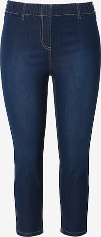 Ulla Popken Jeggings in Blauw: voorkant