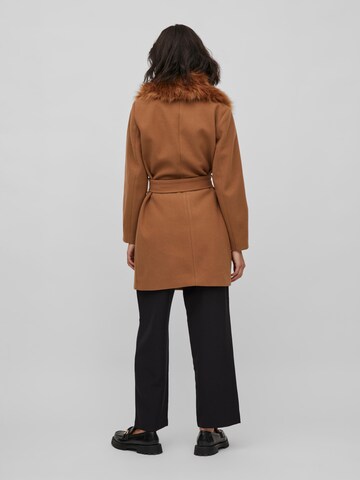 Vila Petite Winter Coat 'METIL' in Brown