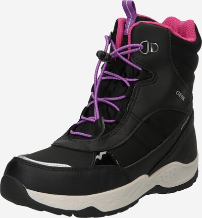 GEOX Boots in Purple / Black / White, Item view
