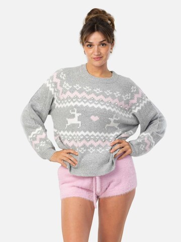Pullover 'Leafletic Women’s Pullover Sweater' di LEAFLETIC in grigio: frontale