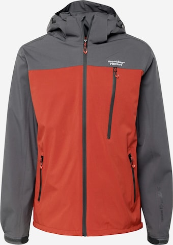 Veste outdoor 'Delton' Weather Report en rouge : devant