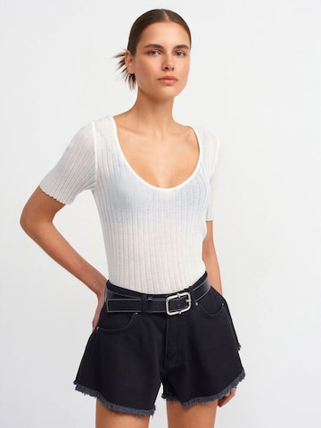 Dilvin Pullover 'Pullover'‌‌‌‌‌‌‌ in Weiß: Vorderseite