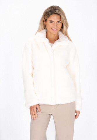 Veste d’hiver Usha en blanc : devant