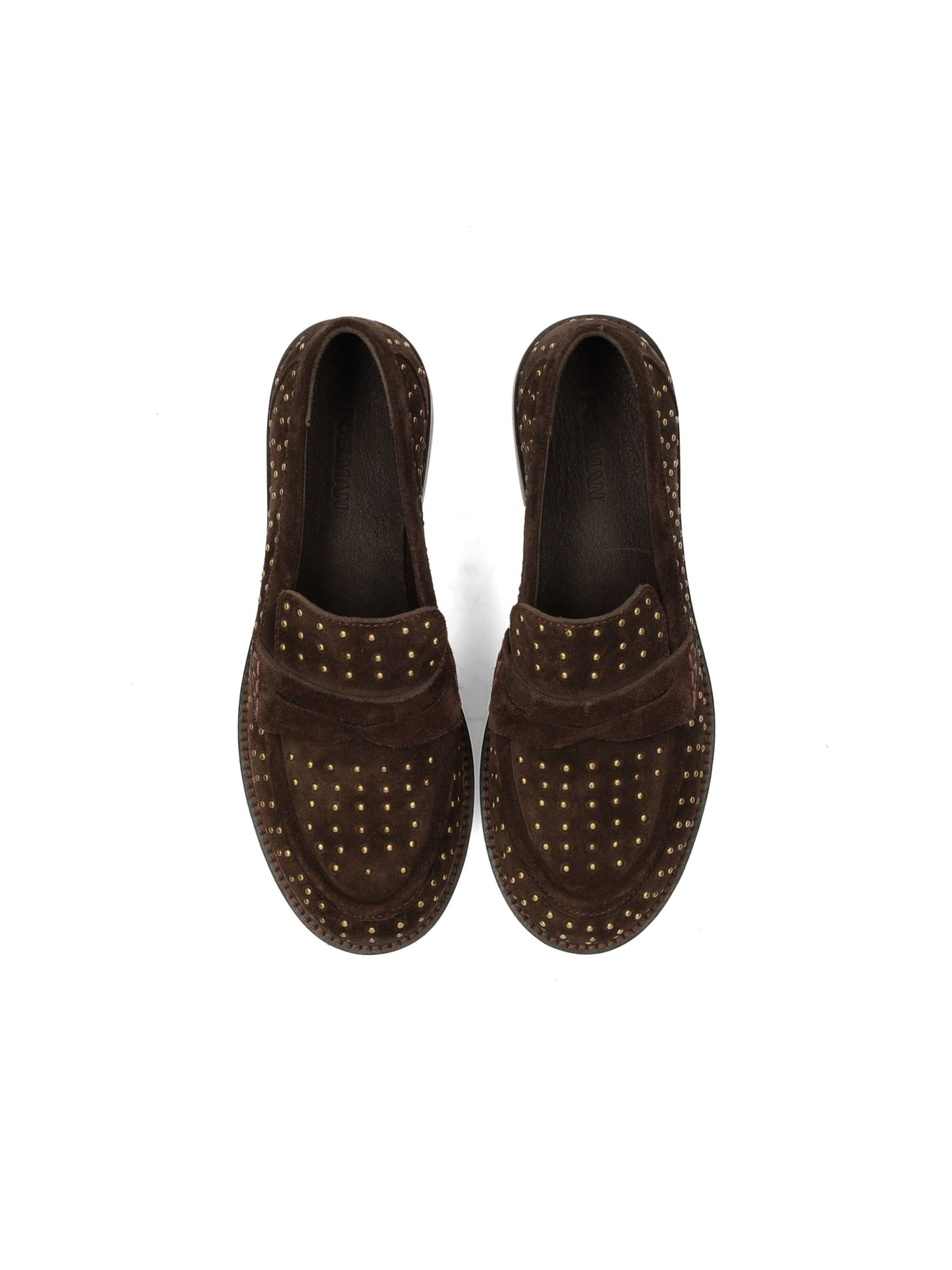 Poelman Mocassins 'Poelman Tika Damen Loafer' in Bruin