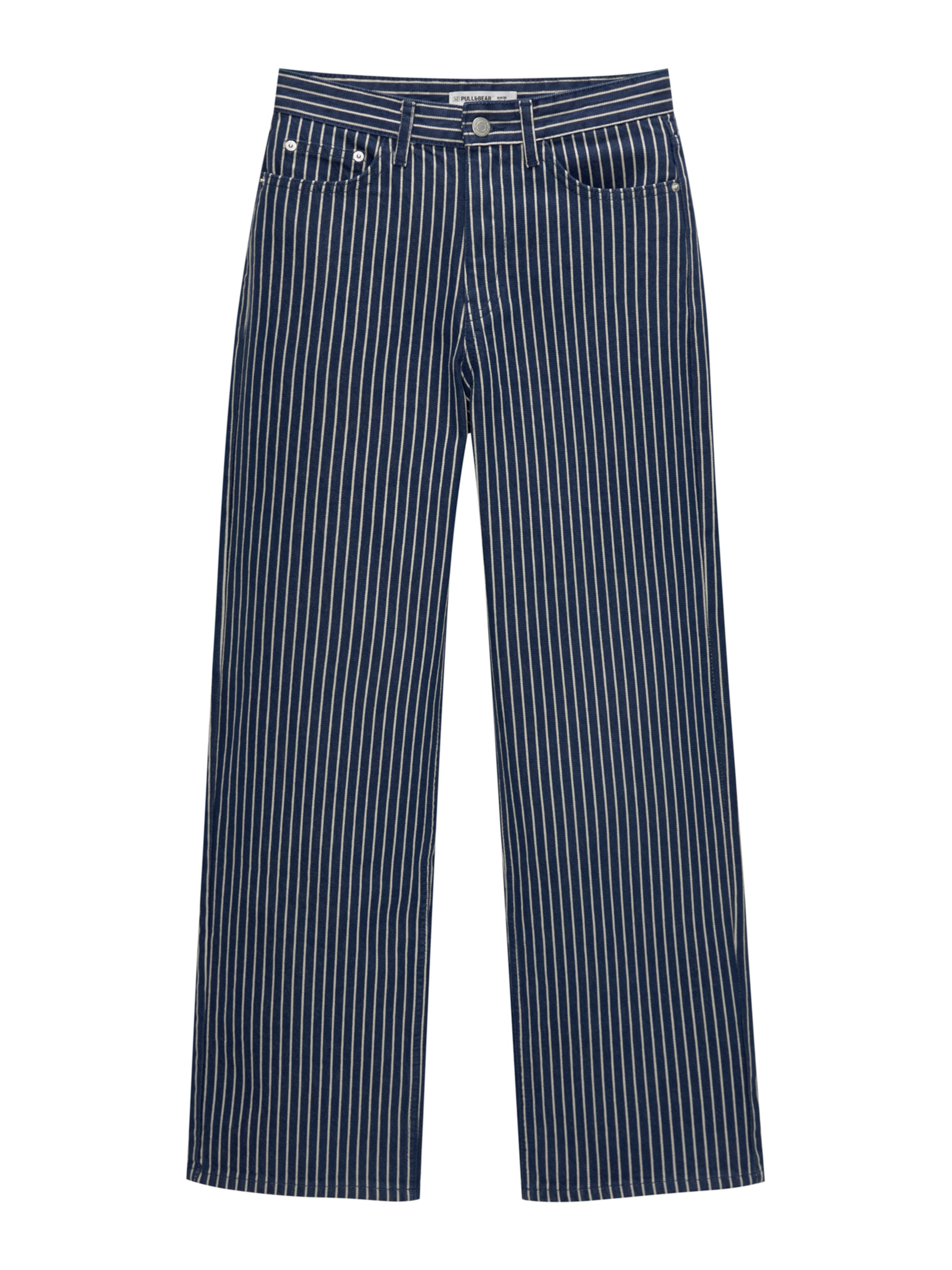 Pull&Bear Široký strih Džínsy - Modrá: predná strana