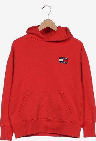 Tommy Jeans Sweatshirt & Zip-Up Hoodie in S in Red: front