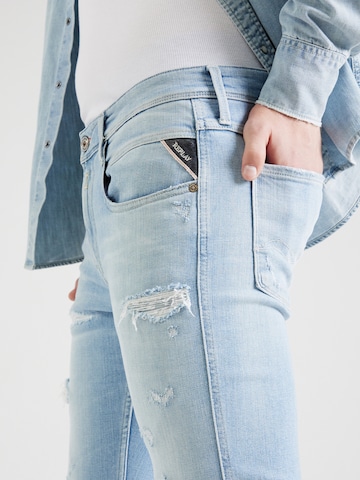 REPLAY Slimfit Jeans 'ANBASS' in Blauw