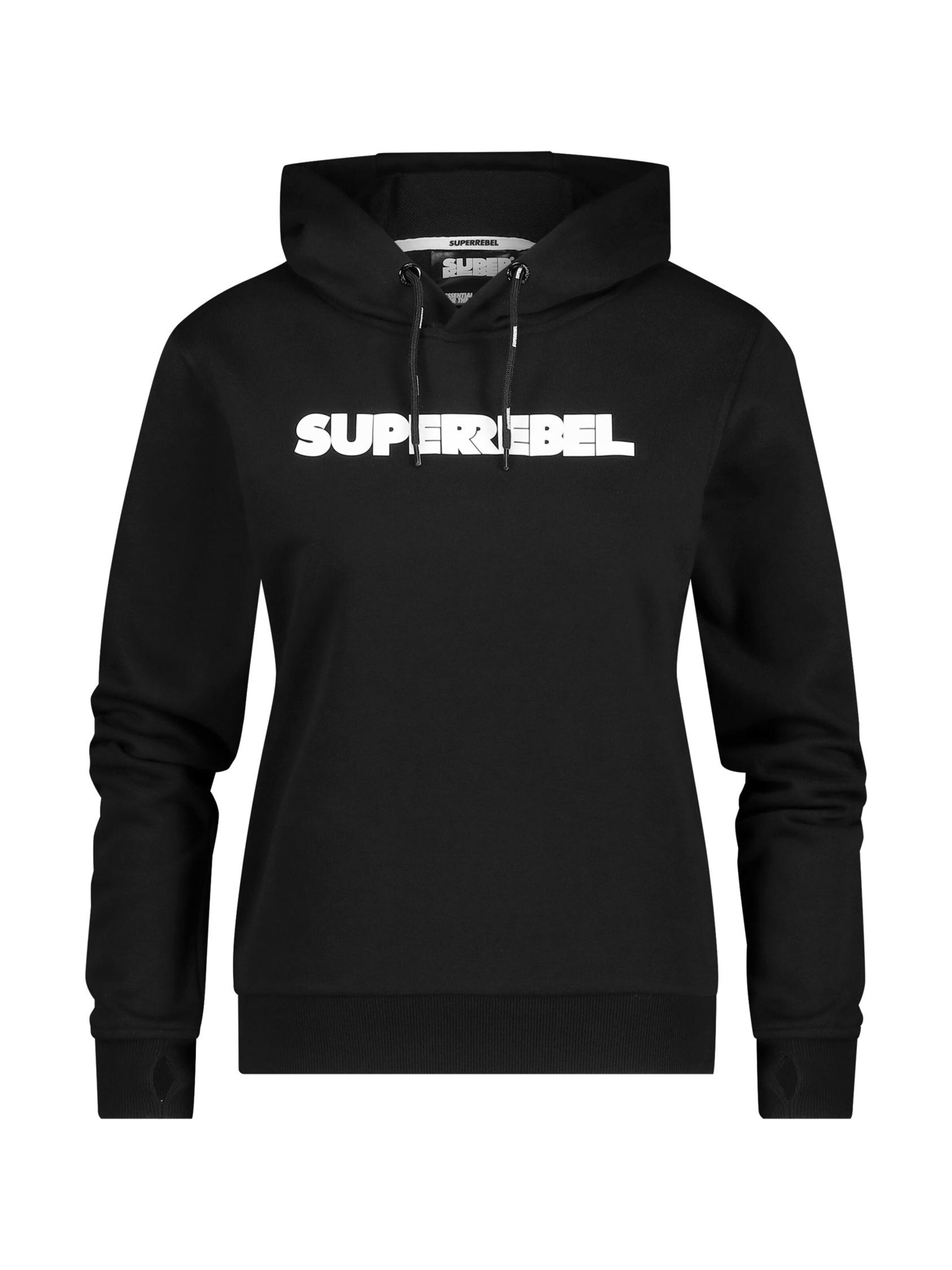 SUPERREBEL® GEAR Sweatvest 'HELEN' in Zwart