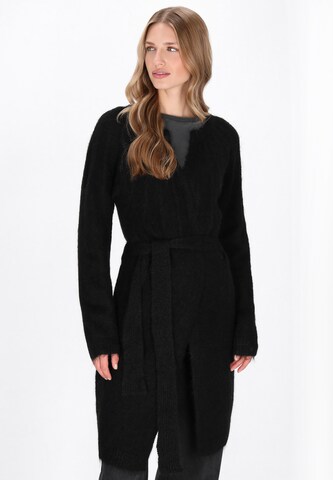 DreiMaster Vintage Knit cardigan in Black: front