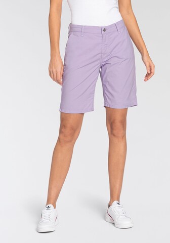 MAC Slim fit Chino Pants in Purple: front