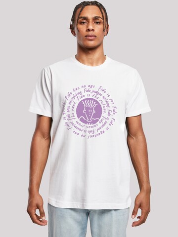T-Shirt 'Fido Dido Is For Fido Spiral' F4NT4STIC en blanc : devant