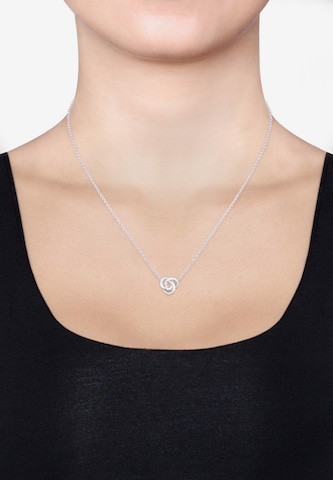 ELLI Necklace 'Knoten' in Silver: front