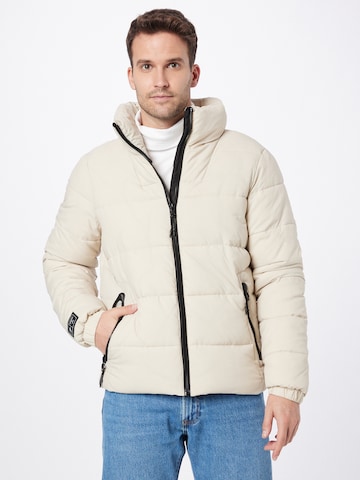 Superdry Tussenjas in Beige: voorkant