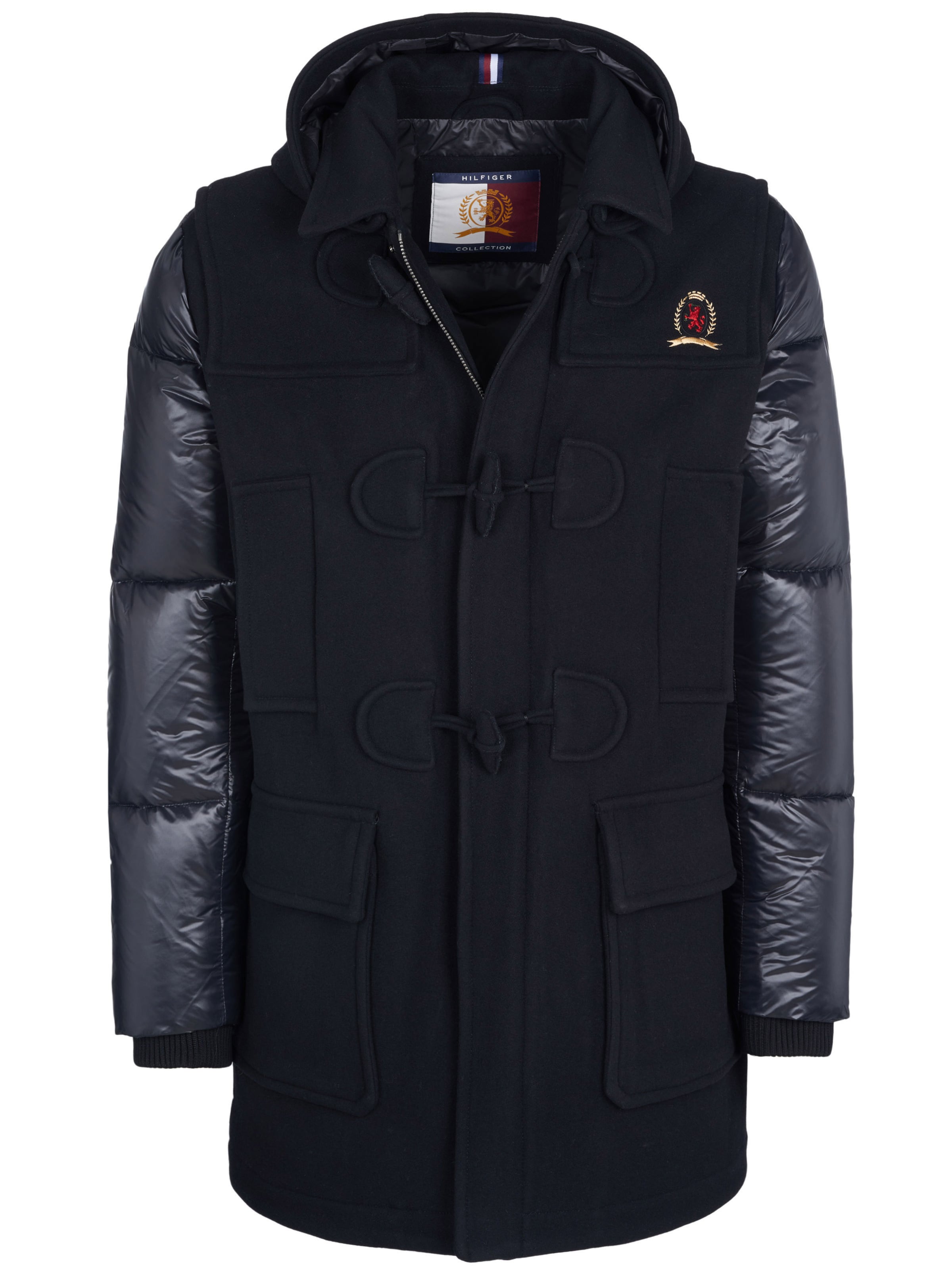 TOMMY HILFIGER Winter Coat in Black: front