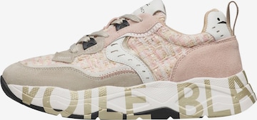 Chaussure à lacets 'CLUB105.' Voile blanche en beige : devant