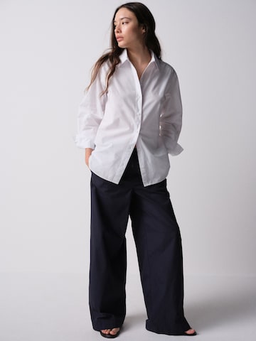 The Set - Pierna ancha Pantalón en azul: frente