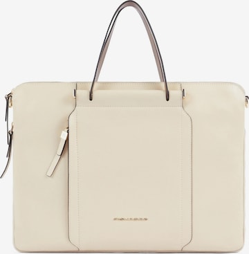 Piquadro Laptoptaske i beige: forside