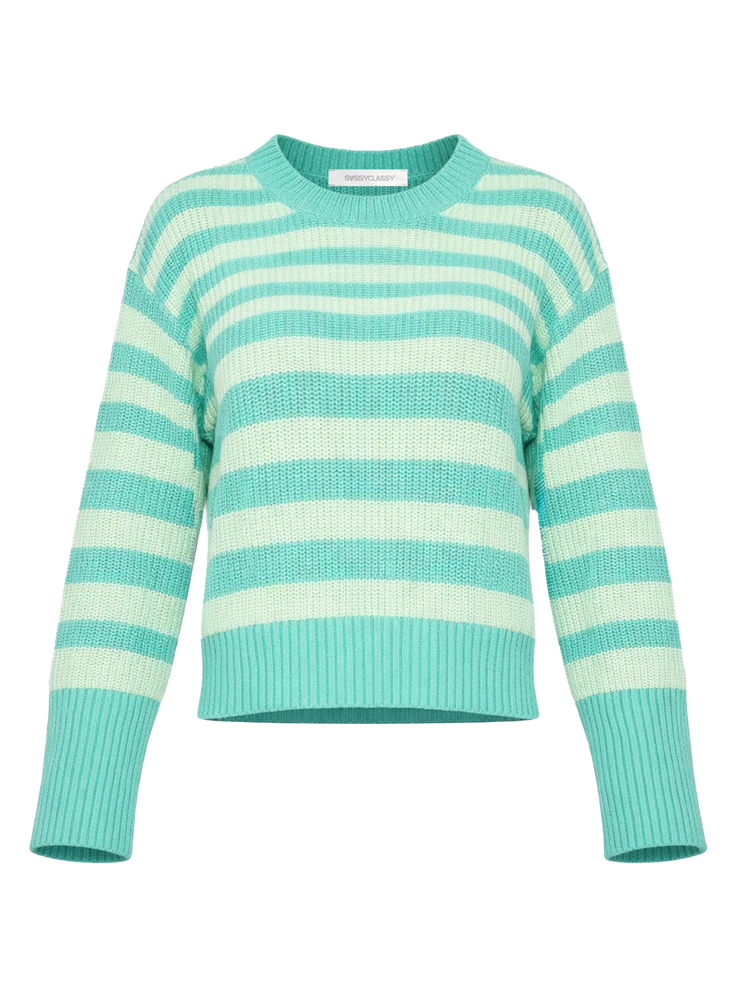 SASSYCLASSY Sweater in Green: front