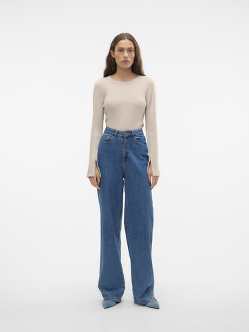 VERO MODA Sweater 'VMGOLD' in Beige