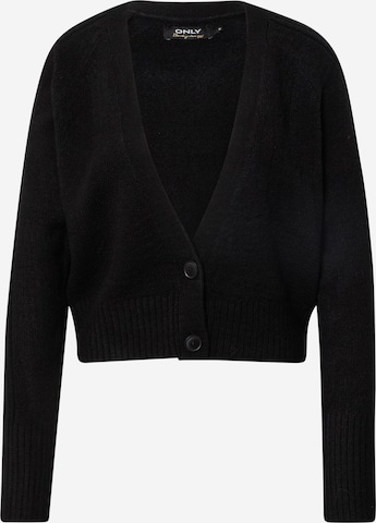 Cardigan 'MACADAMIA' ONLY en noir : devant