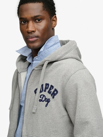 Superdry & Co Sweatjacka 'VINTAGE ATHLETIC' i grå