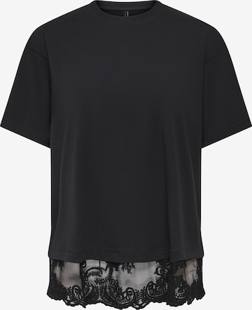 T-shirt ONLY en noir : devant