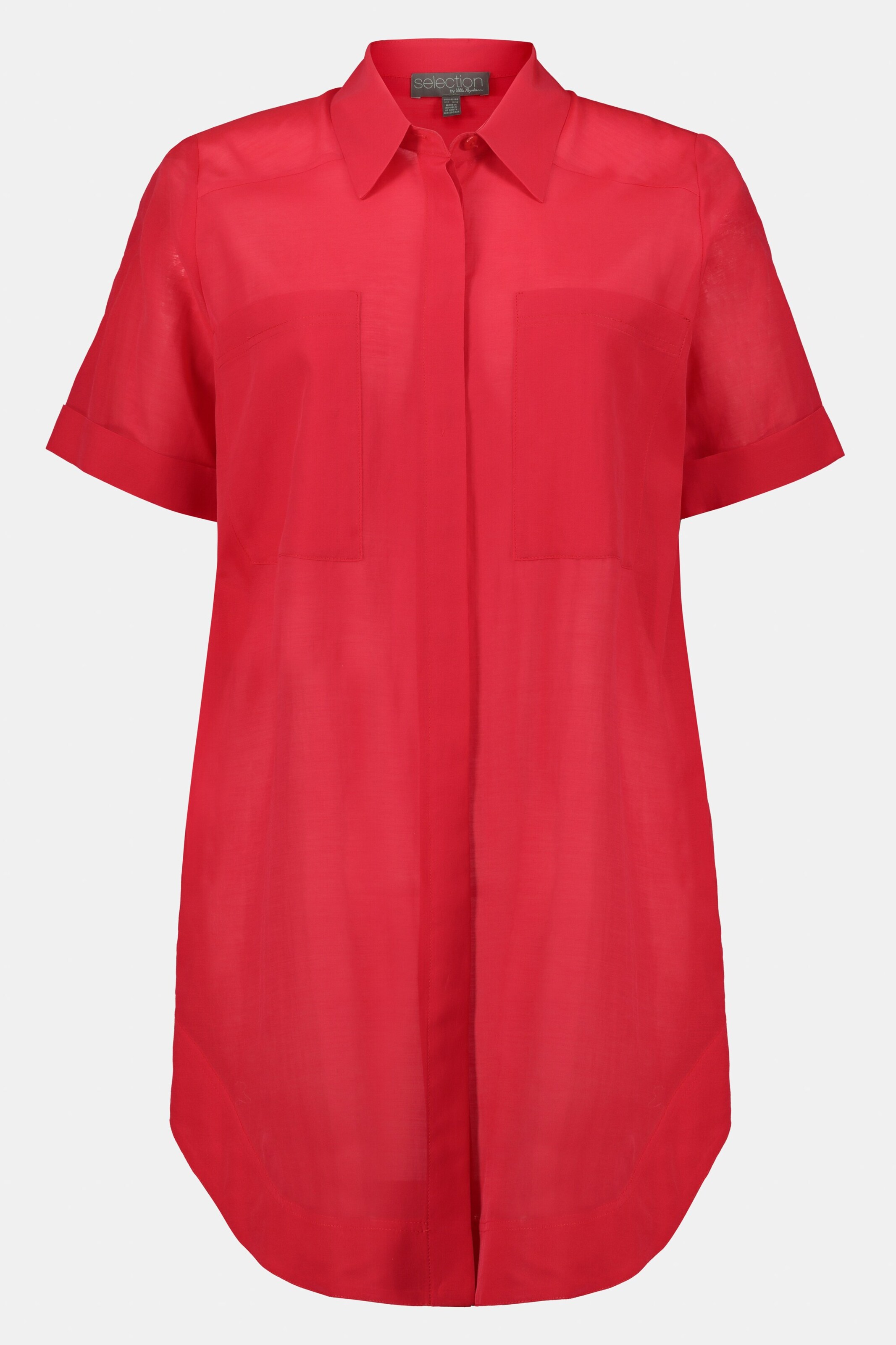 Frauen Große Größen Ulla Popken Ulla Popken Damen große Größen Longbluse 792680 in Rot - OS03265 Frauen Große Größen Ulla Popken Ulla Popken Damen große Größen Longbluse 792680 in Rot - OS03265