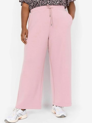 Wide leg Pantaloni 'Sabina' di Wasabi Concept in rosa: frontale