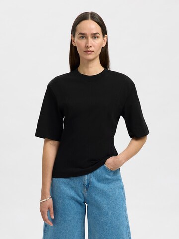 SELECTED Shirt in Black: front