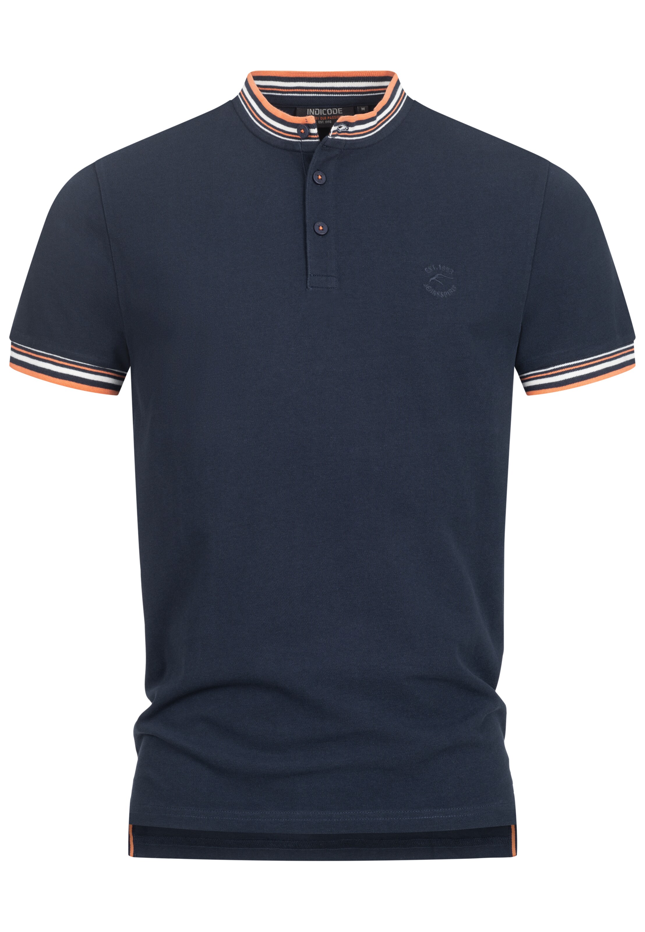 INDICODE JEANS T-Shirt 'Odell ' in Blau: Vorderseite