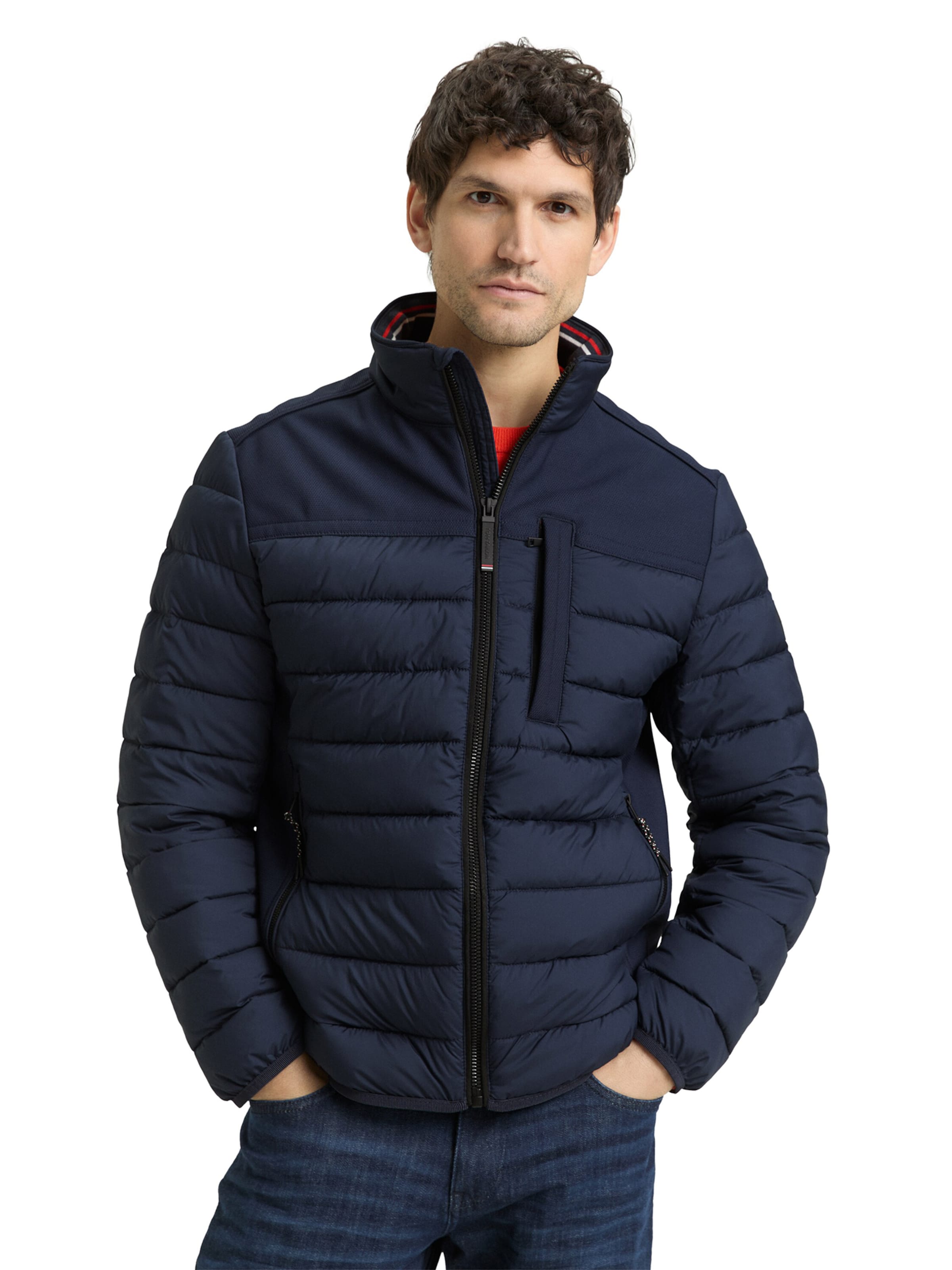 Geacă de primăvară-toamnă de la TOM TAILOR pe albastru: față