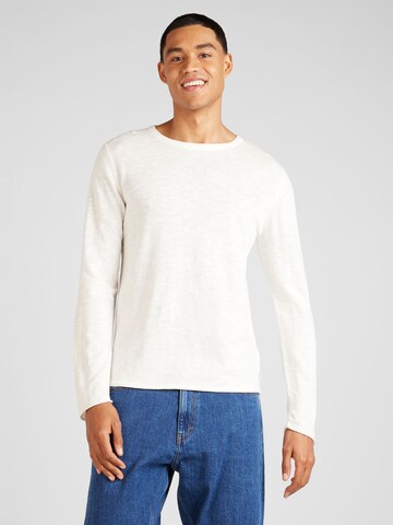 JACK & JONES Trui 'JJElinen' in Wit: voorkant