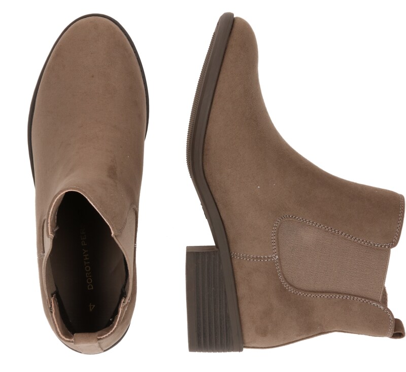 Dorothy Perkins Chelsea Boots 'Monaco' in Taupe PY7763