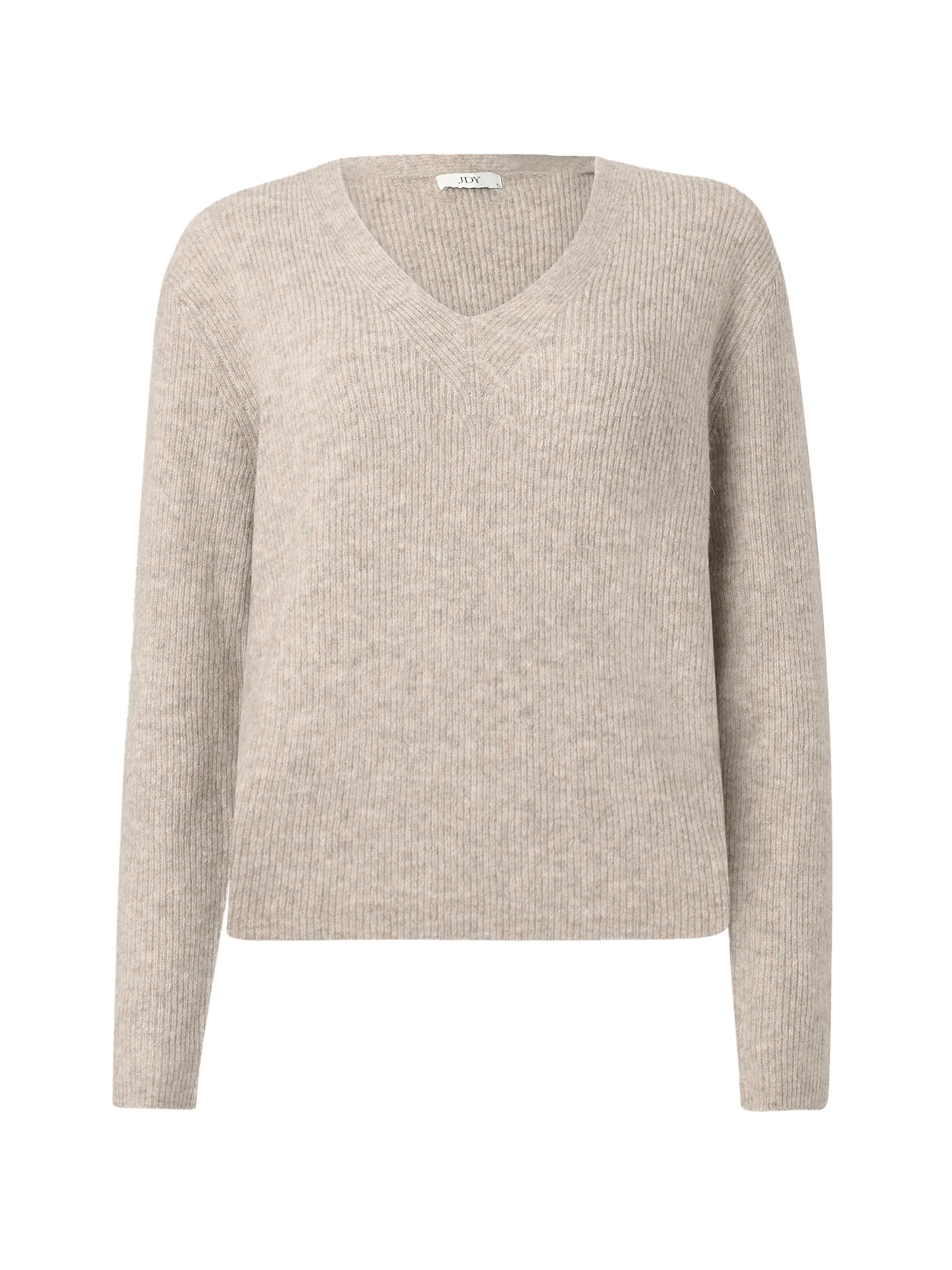 JDY Pullover 'JDYSANDRINE' in Braun: Vorderseite