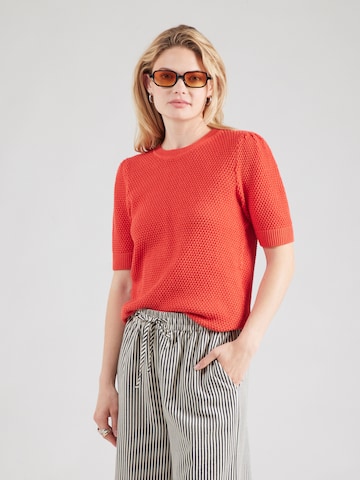 VILA Sweater 'VIDALO' in Red: front