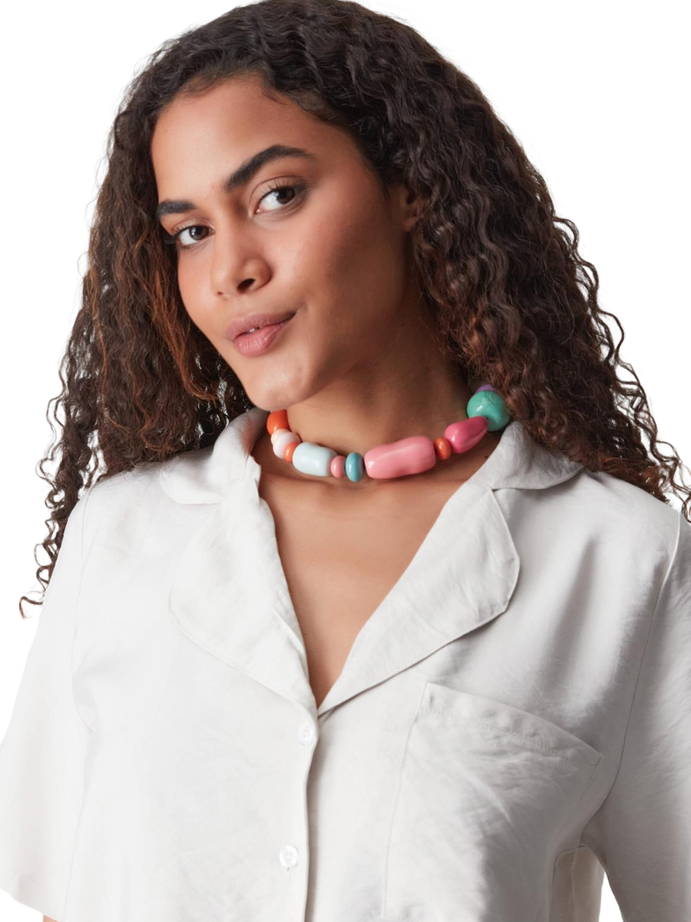 Chemisier C&City en blanc