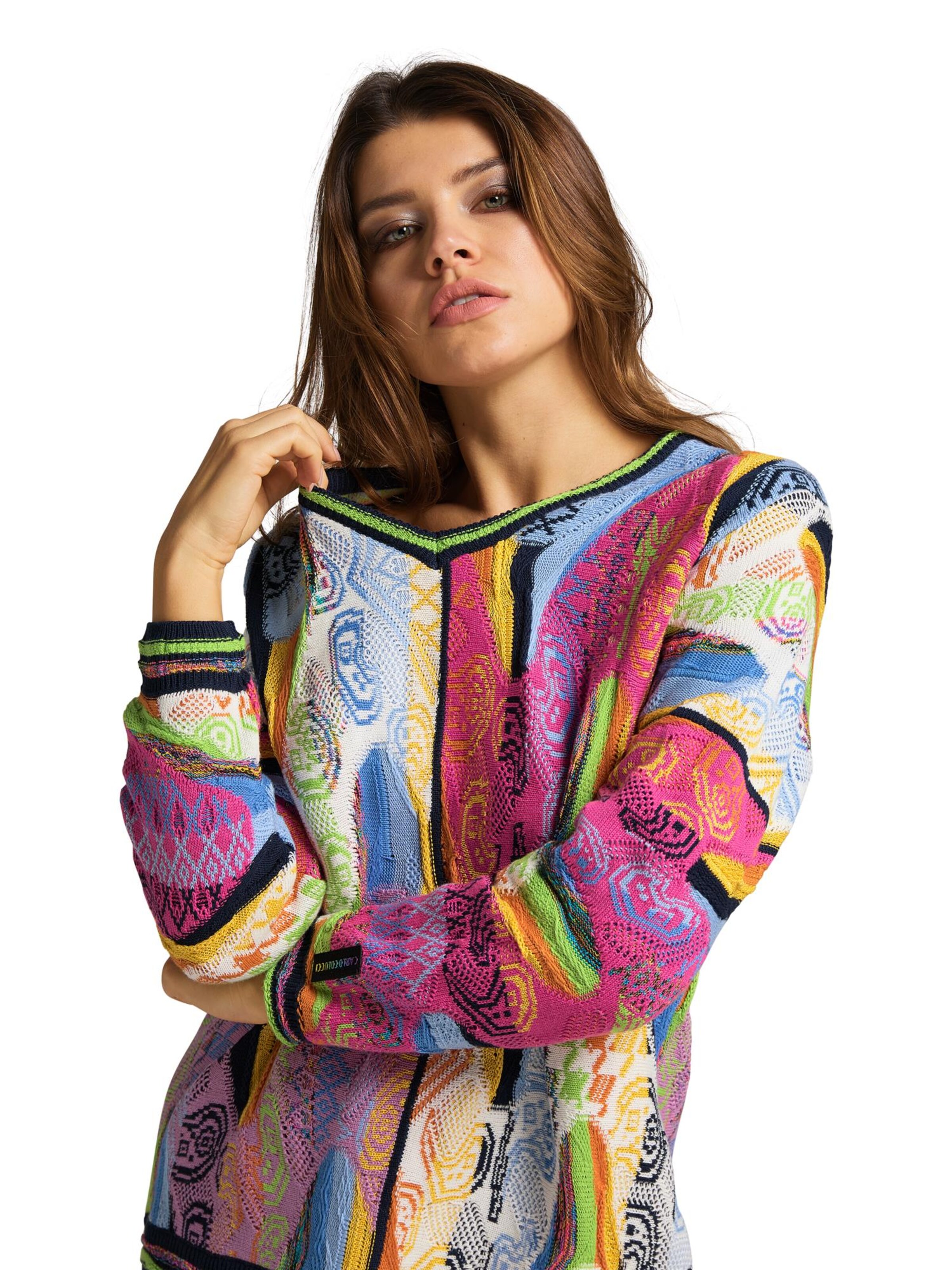 Pull-over 'Curtoni' Carlo Colucci en mélange de couleurs