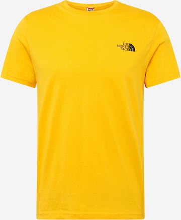 T-Shirt 'Simple Dome' THE NORTH FACE en jaune : devant