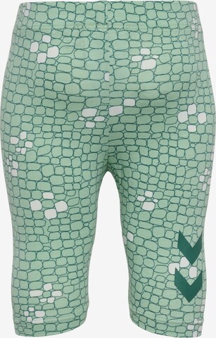 Coupe slim Leggings 'Zanzi' Hummel en vert