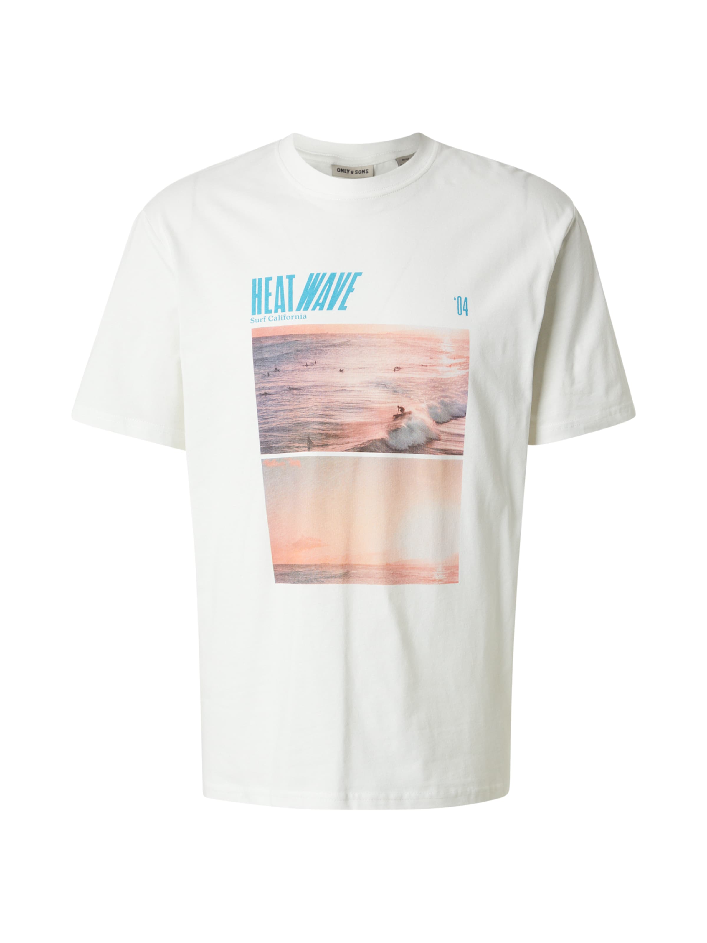 Maglietta 'ONSMAGDY' di Only & Sons in bianco: frontale