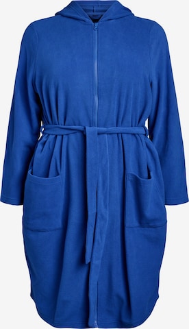 Robe de chambre 'MLISE' Zizzi en bleu : devant