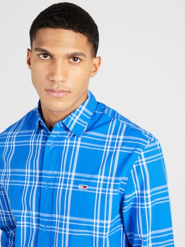 Tommy Jeans Regular fit Overhemd in Blauw