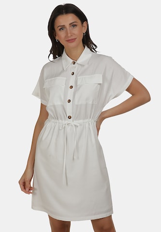 usha BLUE LABEL Shirt Dress in White: front