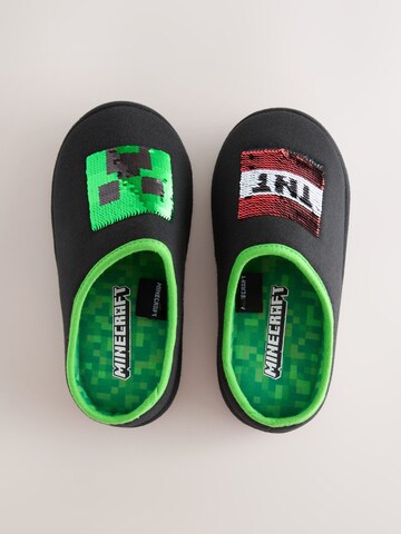 Next Házi cipő 'Minecraft Flippy' - fekete