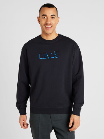 LEVI'S ® Sweatshirt 'Relaxd Graphic Crew' in Schwarz: predná strana