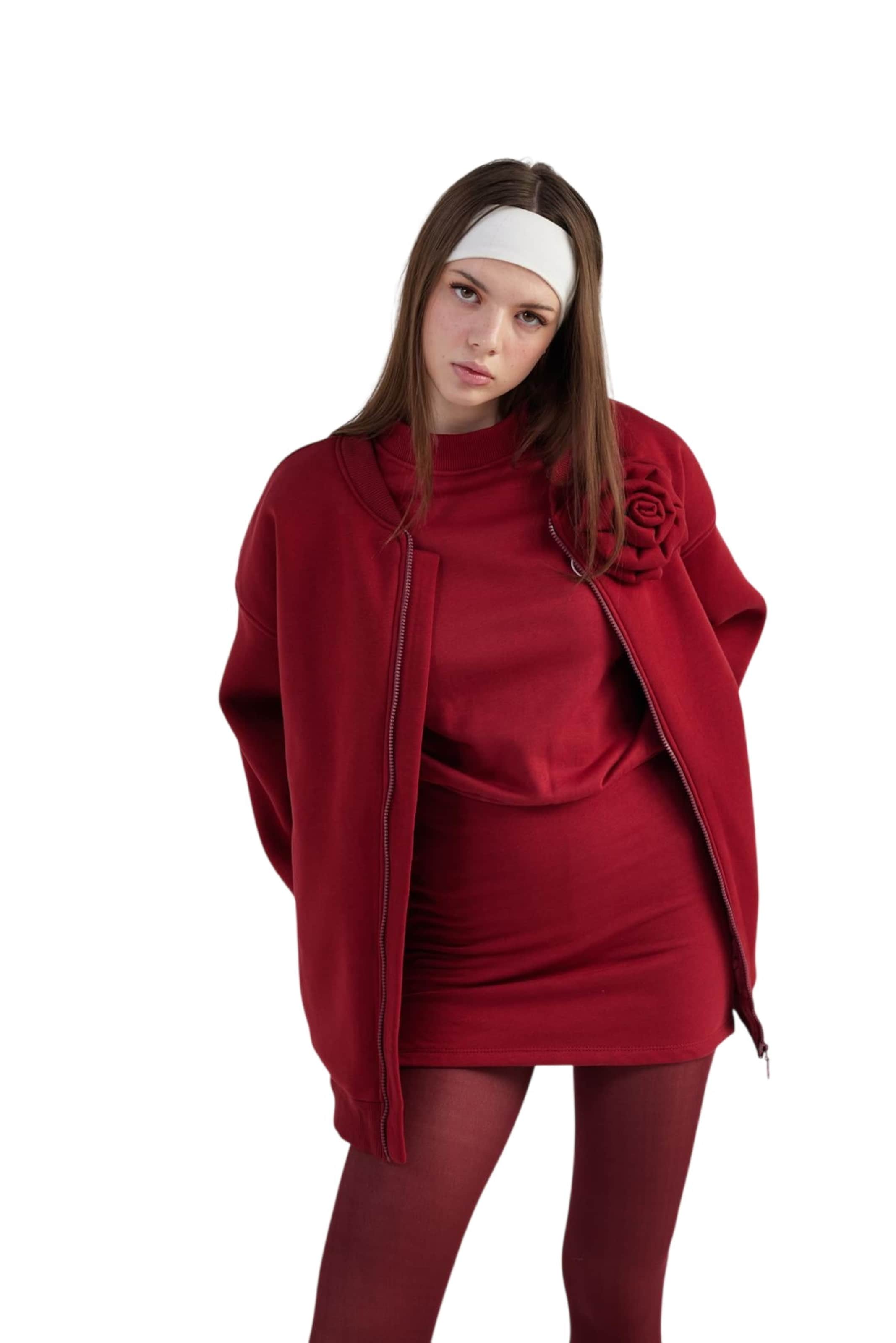 HOLLY LOLLY Between-season jacket in Red: front